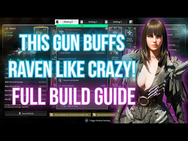 Crazy Skill Buff! Raven Build Guide With The "Prototype" Transcendant Gun I The First Descendant