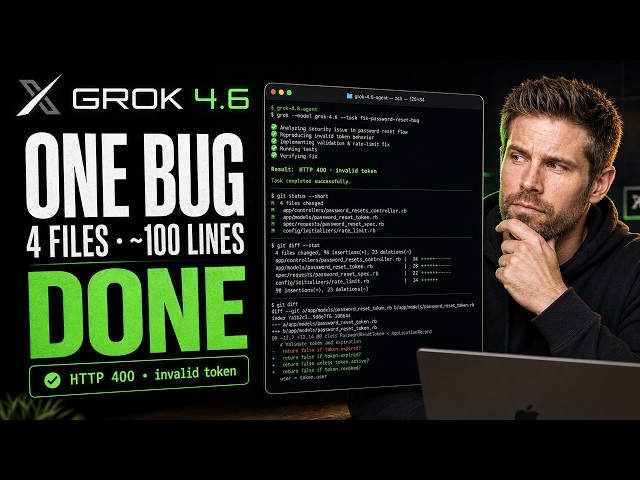 8月16日Grok 4.6 Fixed My Auth Bug in About 100 Lines — Then It Actually Stopped