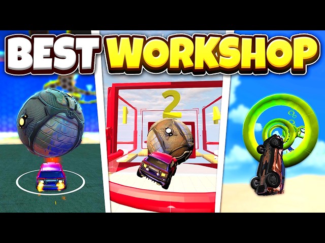 The BEST WORKSHOP MAPS that will help you IMPROVE in Rocket League!