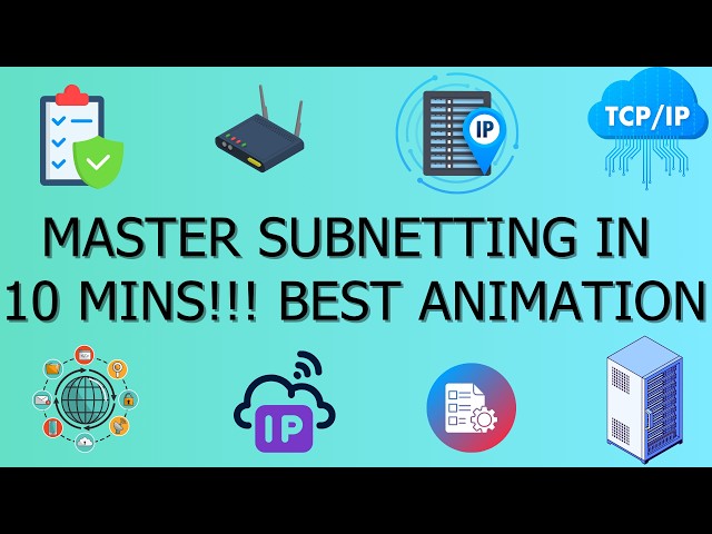 Master Subnetting in 10MINS!!! Best Animation, Subnetting Made Simple!