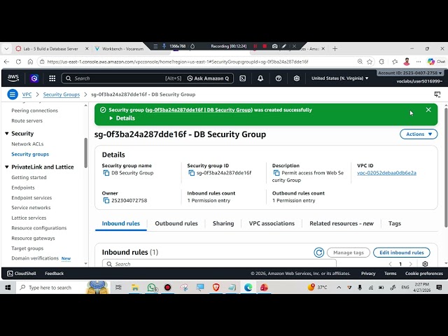 AWS Cloud Foundations Lab 5 | Build a DB Server & Connect with App | Hands-on Demo
