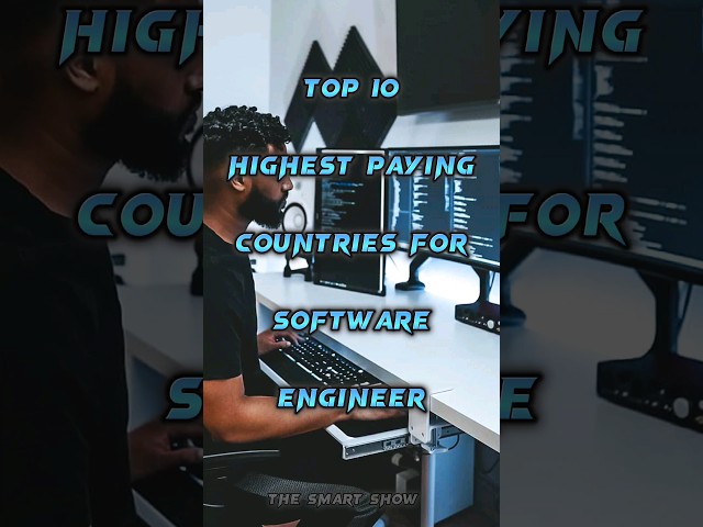 Top 10 highest paying countries for software engineer #softwareengineer #country #world #shorts