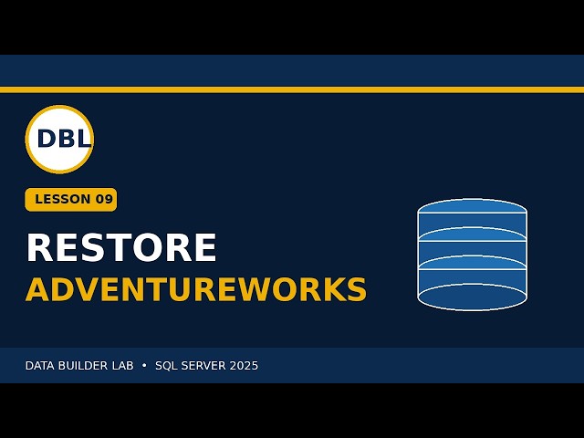 How to Restore  Databases in SQL Server 2025