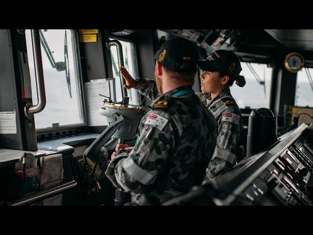 Life at sea as a maritime warfare officer trainee