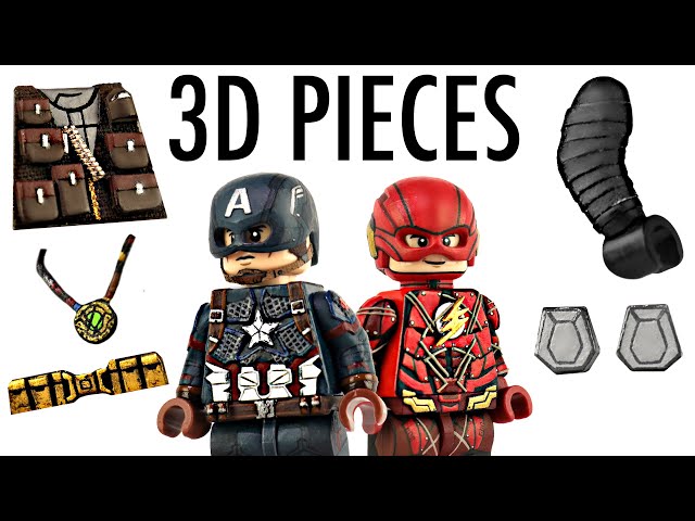 How To Make Custom LEGO Minifigs - 3D Pieces & Accessories! EP4