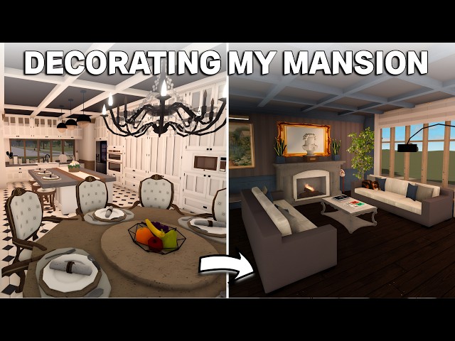 I DECORATED MY DETAILED MANSION IN BLOXBURG