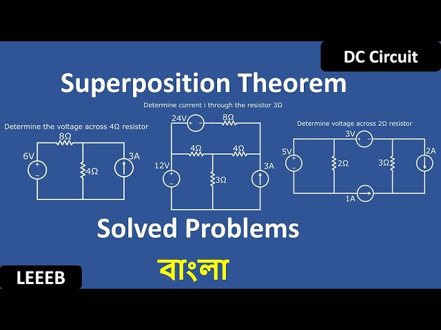 Superposition Theorem with examples (bangla Tutorial)