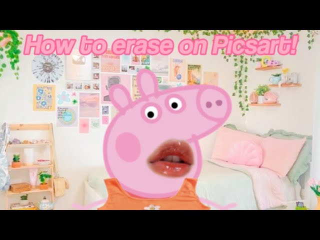 HOW TO ERASE ON PICSART! | preppy peppa 🛼🛍️💖