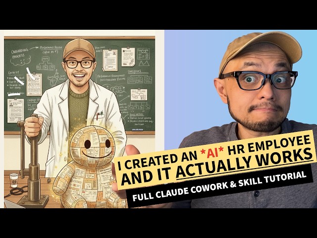 I Created an AI HR Employee in Claude Cowork That Does My Boring Work | Full AI Agent Tutorial