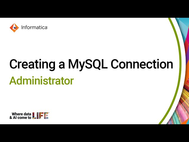 Creating a MySQL Connection in Administrator