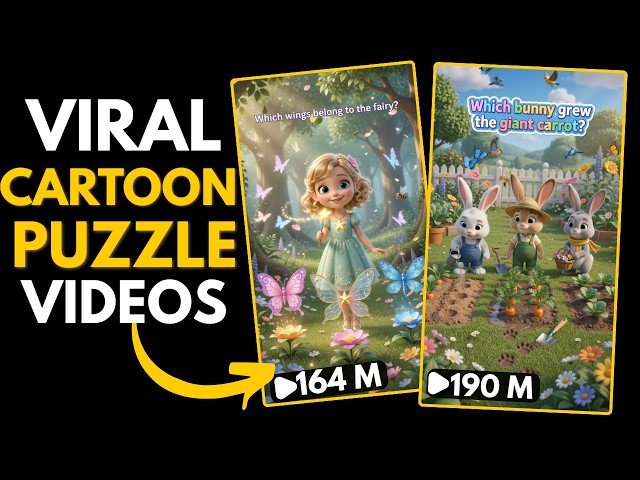 How to Create VIRAL AI Cartoon Puzzle Videos (Step-by-Step Tutorial)