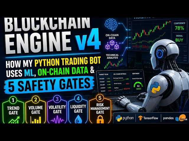 Blockchain Engine v4: How My Python Trading Bot Uses ML, On-Chain Data & 5 Safety Gates