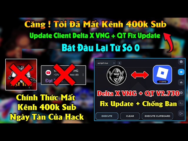 Tôi Đã Bị Mất Kênh 400k Sub, Ngày Tàn Của Hacker ! Cách hack Blox Fruits Delta X VNG Fix Update 100%