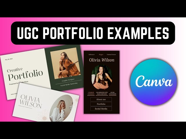 UGC Portfolio Examples - Breaking Down 9 UGC Canva Portfolios