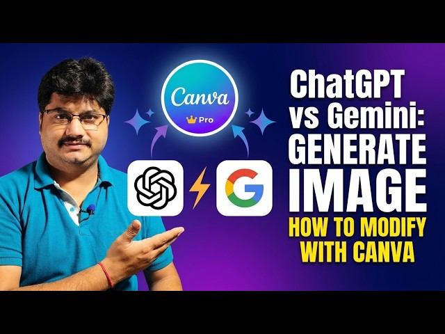 ChatGPT & Gemini Se Canva Editable Image Kaise Banaye? | AI Image Editing Trick 2026 | Canva Pro