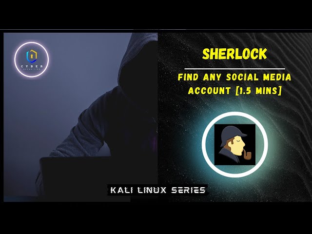 Sherlock | Find Social Media Accounts [1.5mins] | Kali Linux