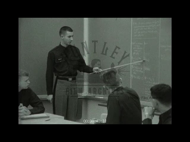 Students Studying at West Point Military Academy, 1960s - Archive Film 1053318