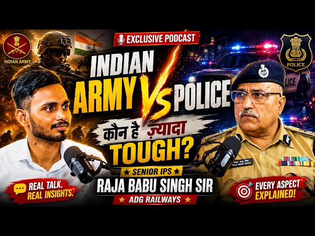 Exclusive podcast with IPS Raja Babu Singh Sir | ADG Railways (GRP) | Important information revealed