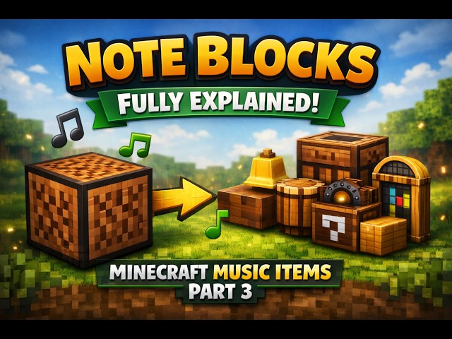 Note blocks fully explained-Minecraft music items part 3