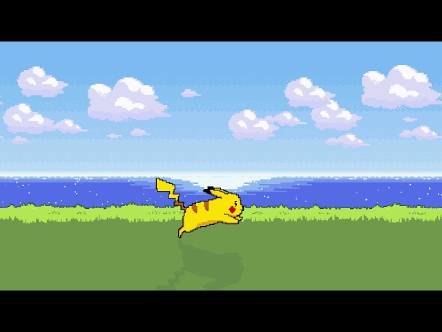 Pikachu Pixel Animated Loop