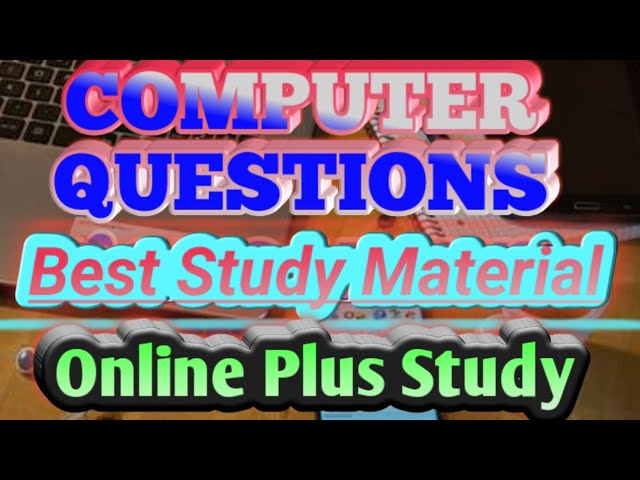 Top Most Computer Questions for PSPCL, Clerk, LDC, SBI, exam/Computer GK quiz for IBPS SBI PO exam