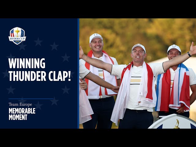 Team Europe's Winning Thunder Clap | 2025 Ryder Cup