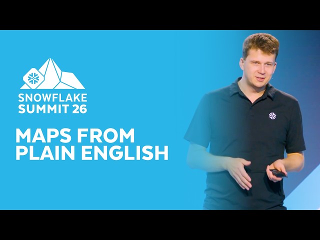 Build Geospatial AI Apps with Natural Language | Snowflake Summit 2026