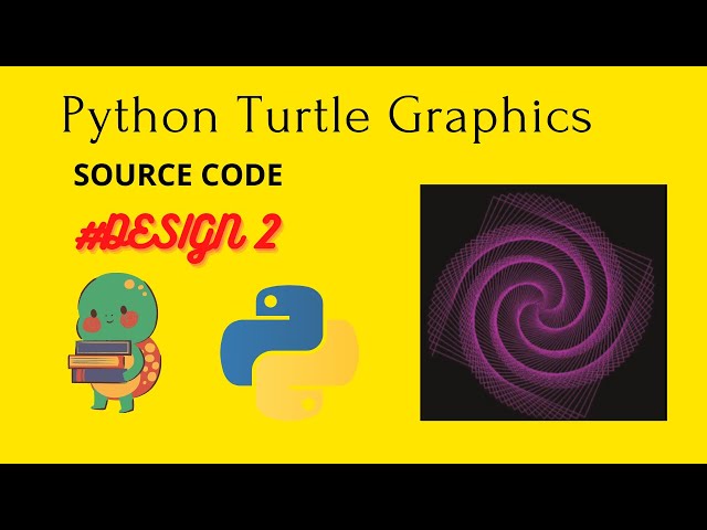 python turtle graphics tutorial || #design2 || Python graphics || Amazing design using python ✨ ||