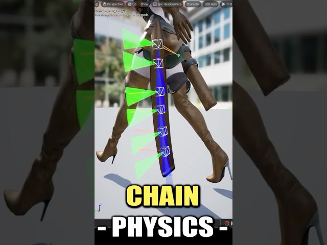 UE5:  Chain Physics (AnimDynamics Node)