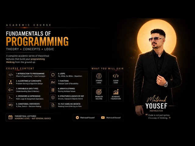Programming Fundamentals | Lecture 1 | Academic Course
