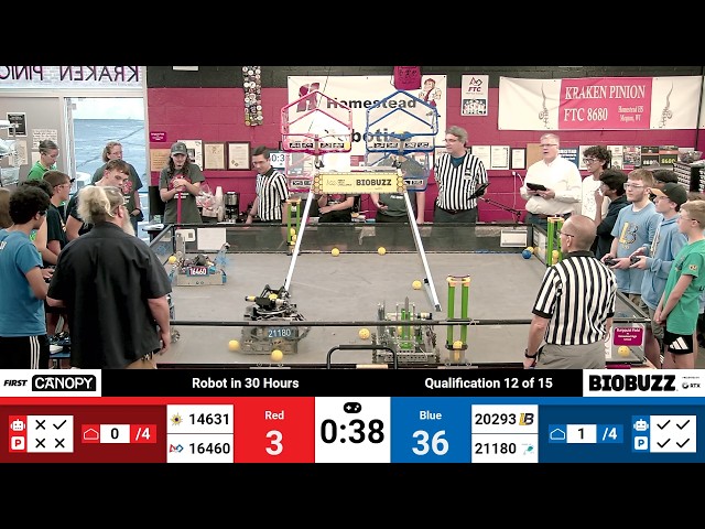 Match 12 | BIOBUZZ Robot in 30 Hours | FIRST Tech Challenge