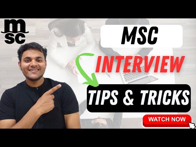 MSC Interview | DNS Sponsorship | Complete Information | MarineR Sk