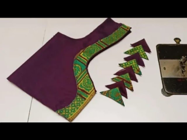 Blouse designs || paithani saree blouse back neck design || cutting and stitching back neck Blouse