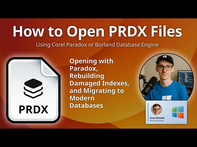 How to Open PRDX Files (Paradox Database Index)