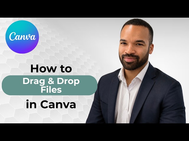 How to Drag and Drop Files in Canva (EASY)