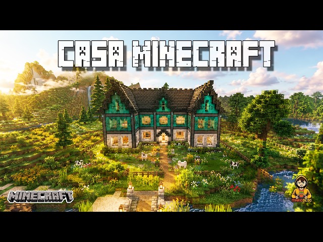 How to Build an Easy House in Minecraft 🏠🔨 Minecraft Warped Wood House 🔨🏠 Quick Tutorial