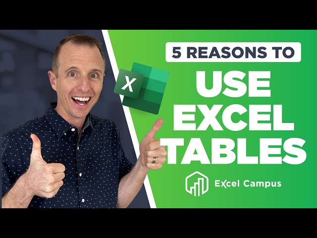5 Reasons Excel Tables Save Time: Why You Need MS Excel Tables to Work Productively