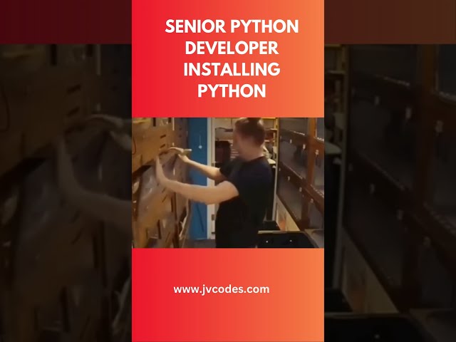 Senior Python developer installing #python #shorts #coding
