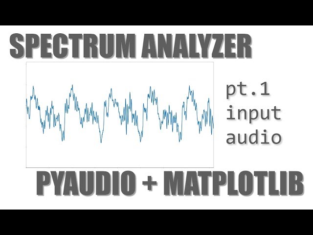 Let's Build an Audio Spectrum Analyzer in Python! (pt. 1) the waveform viewer.
