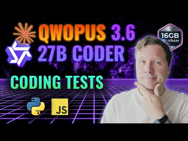 Qwopus 3.6 27B Coder MTP coding challenges - 16GB Local LLM setup