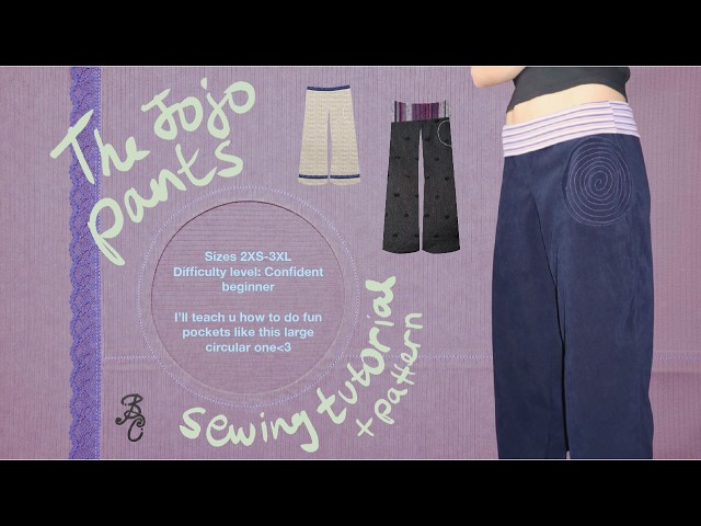 Jojo pants/capris sewing tutorial + pattern - BEGINNER FRIENDLY