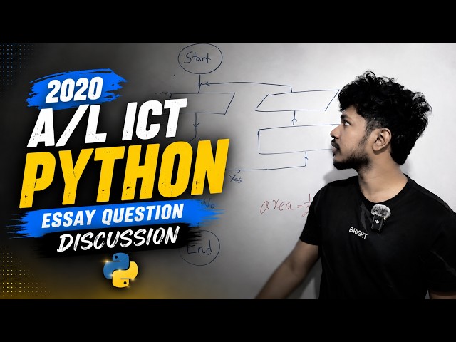 2020 A/L ICT Python | Past Paper Discussion | Sasindu MAPA