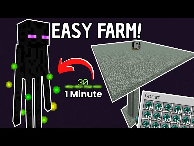 NEW Easy Minecraft Enderman XP Farm 1.21+ | JAVA + BEDROCK