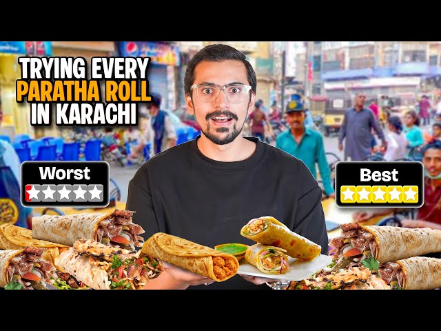 Trying Every Paratha Roll in KARACHI - Worst to Best Rated