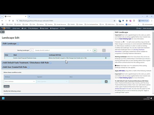 Landscape Editing (IFTDSS Overview Course 25)