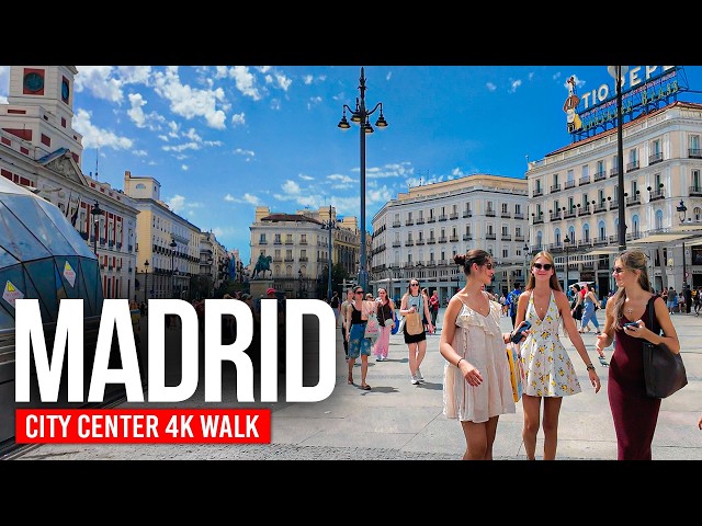 MADRID, Spain 🇪🇸 The Perfect Sunny Day | 4K Walking Tour