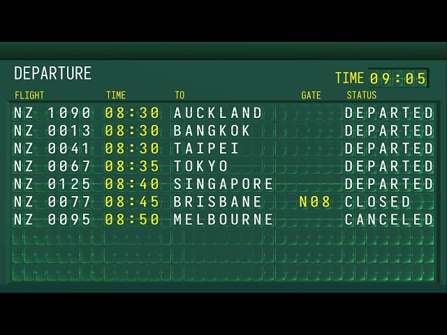 Airport Flight Board - Part 2 Flight Data & Status Timestamps