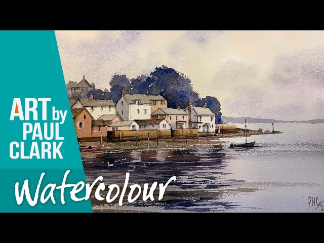 How to Paint a Coastal Village in Watercolour