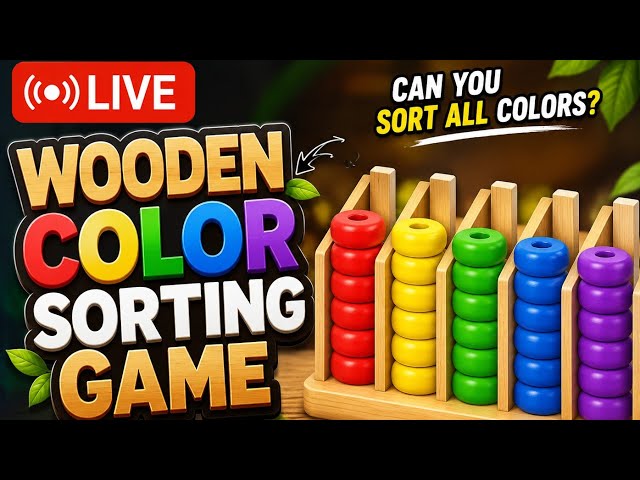 🔥 LIVE NOW! 🎨 Color Sorting Game | Can You Sort All Colors? 😍#live