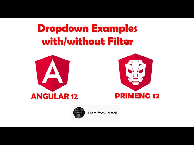 Angular Primeng Dropdown with or without filters